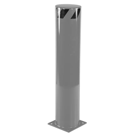 Vestil STEEL PIPE SAFETY BOLLARD 42"X8.5" GRAY BOL-42-8.5-GYSG